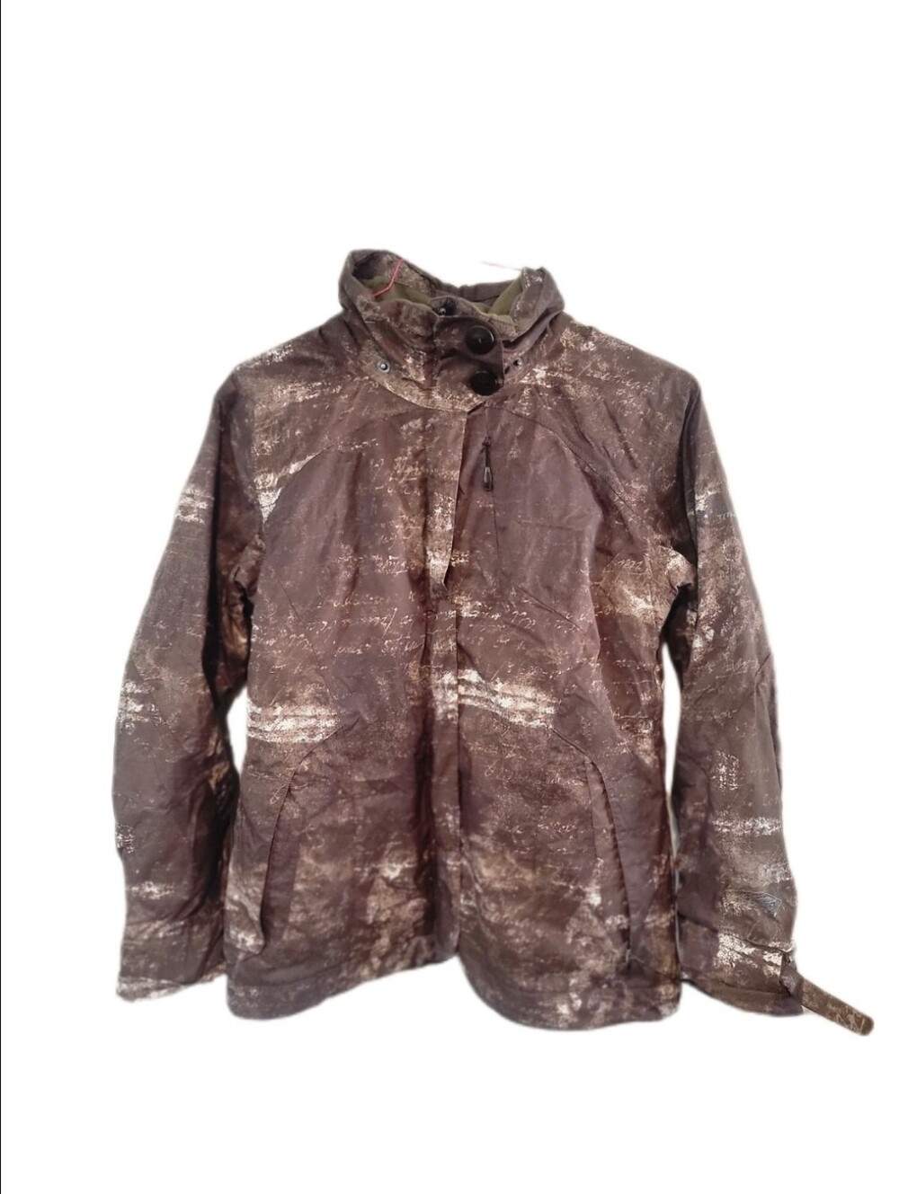 Columbia Womens Titanium Interchange Ski Coat Jacket Brown Size Medium Winter